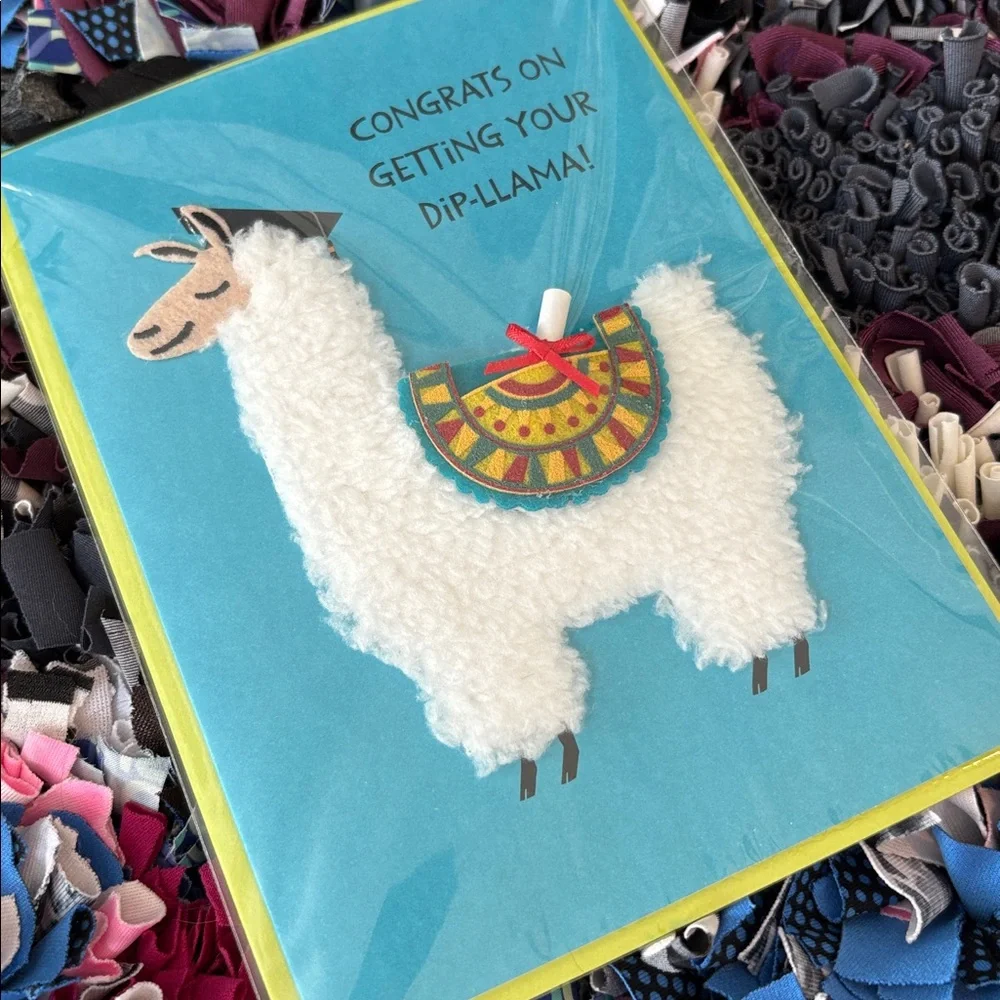 🆕Papyrus Llama Graduation Card